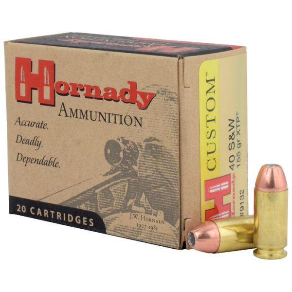 HORNADY CUSTOM 40 S&W 155GR XTP